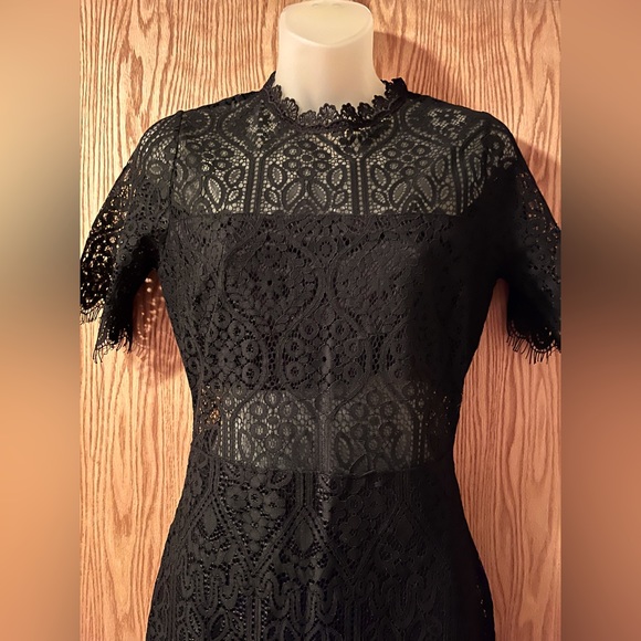 Ladies Lace Black Dress sz Small - Picture 7 of 13